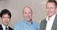 Matt Soga, Sony Corporation; Gert van Iperen, Bosch Security Systems; and Ray Mauritsson, Axis Communications